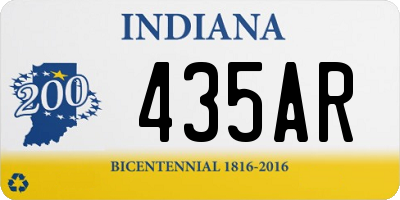 IN license plate 435AR