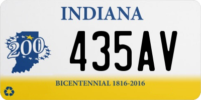 IN license plate 435AV