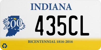 IN license plate 435CL