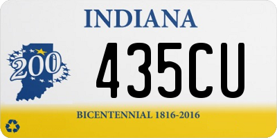 IN license plate 435CU