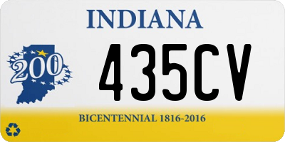 IN license plate 435CV