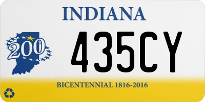 IN license plate 435CY