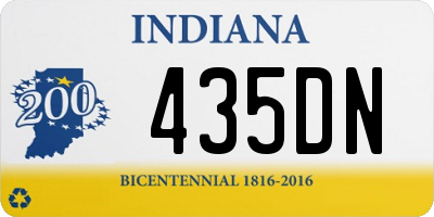 IN license plate 435DN