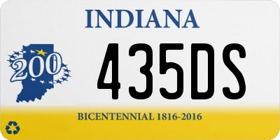 IN license plate 435DS