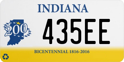 IN license plate 435EE