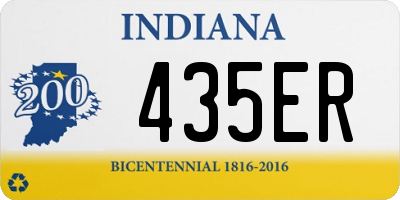 IN license plate 435ER