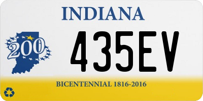 IN license plate 435EV