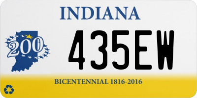 IN license plate 435EW