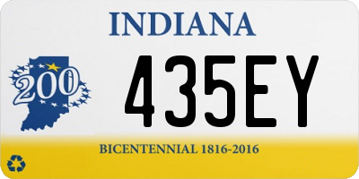 IN license plate 435EY