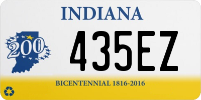 IN license plate 435EZ