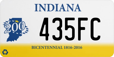 IN license plate 435FC