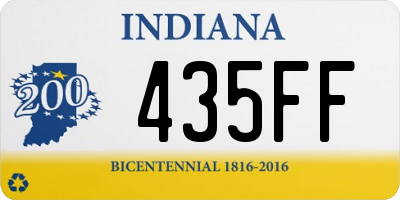 IN license plate 435FF