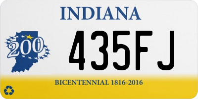 IN license plate 435FJ