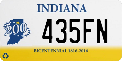 IN license plate 435FN