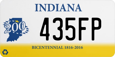 IN license plate 435FP