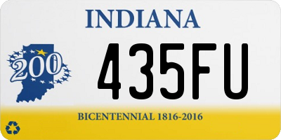 IN license plate 435FU