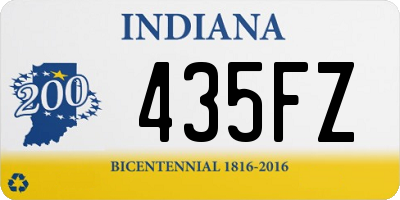 IN license plate 435FZ