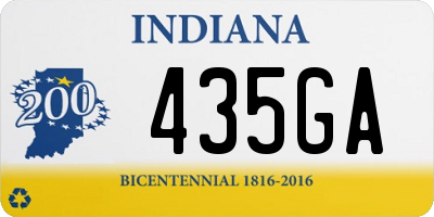 IN license plate 435GA