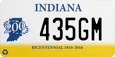 IN license plate 435GM