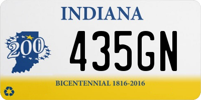 IN license plate 435GN