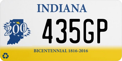 IN license plate 435GP