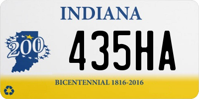 IN license plate 435HA