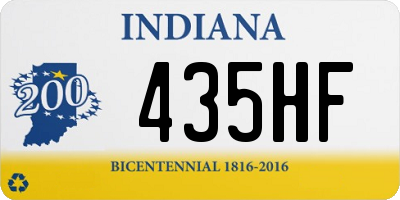 IN license plate 435HF