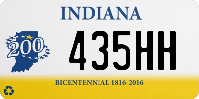 IN license plate 435HH