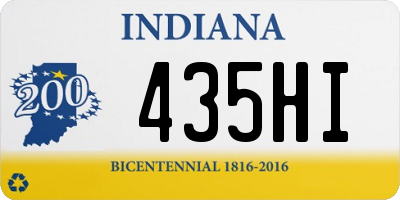 IN license plate 435HI