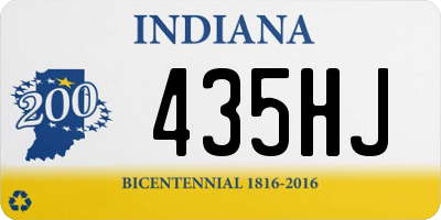 IN license plate 435HJ