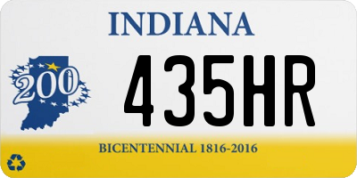 IN license plate 435HR