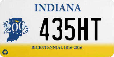 IN license plate 435HT