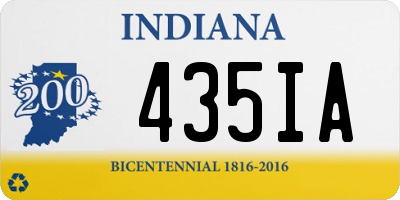 IN license plate 435IA