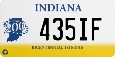 IN license plate 435IF