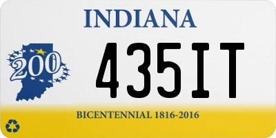 IN license plate 435IT