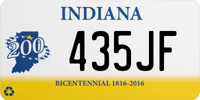 IN license plate 435JF