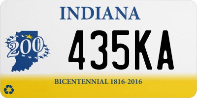 IN license plate 435KA