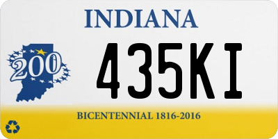 IN license plate 435KI