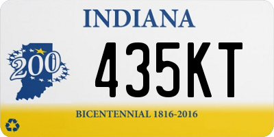 IN license plate 435KT