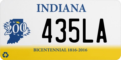 IN license plate 435LA