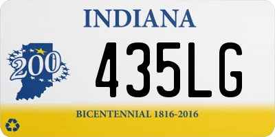 IN license plate 435LG