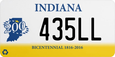 IN license plate 435LL