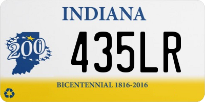 IN license plate 435LR