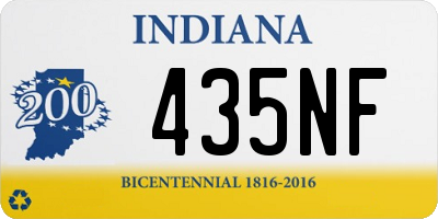 IN license plate 435NF