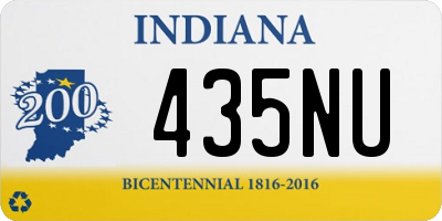 IN license plate 435NU