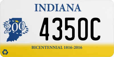 IN license plate 435OC