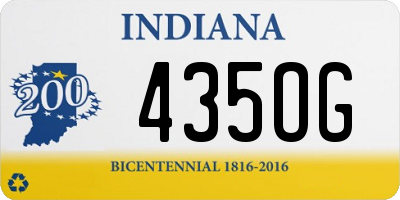 IN license plate 435OG