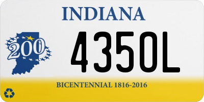 IN license plate 435OL