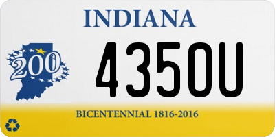 IN license plate 435OU