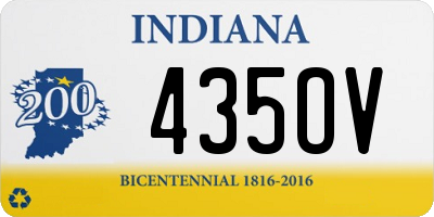 IN license plate 435OV